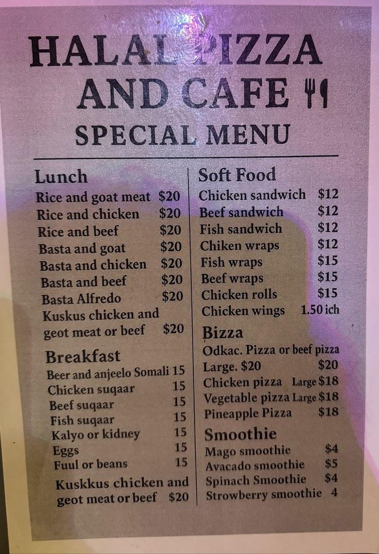Halal Pizza Cafe Menu image 4